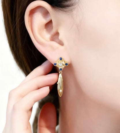 PurePeak “Mandala Series” Sculptural Drop Earrings